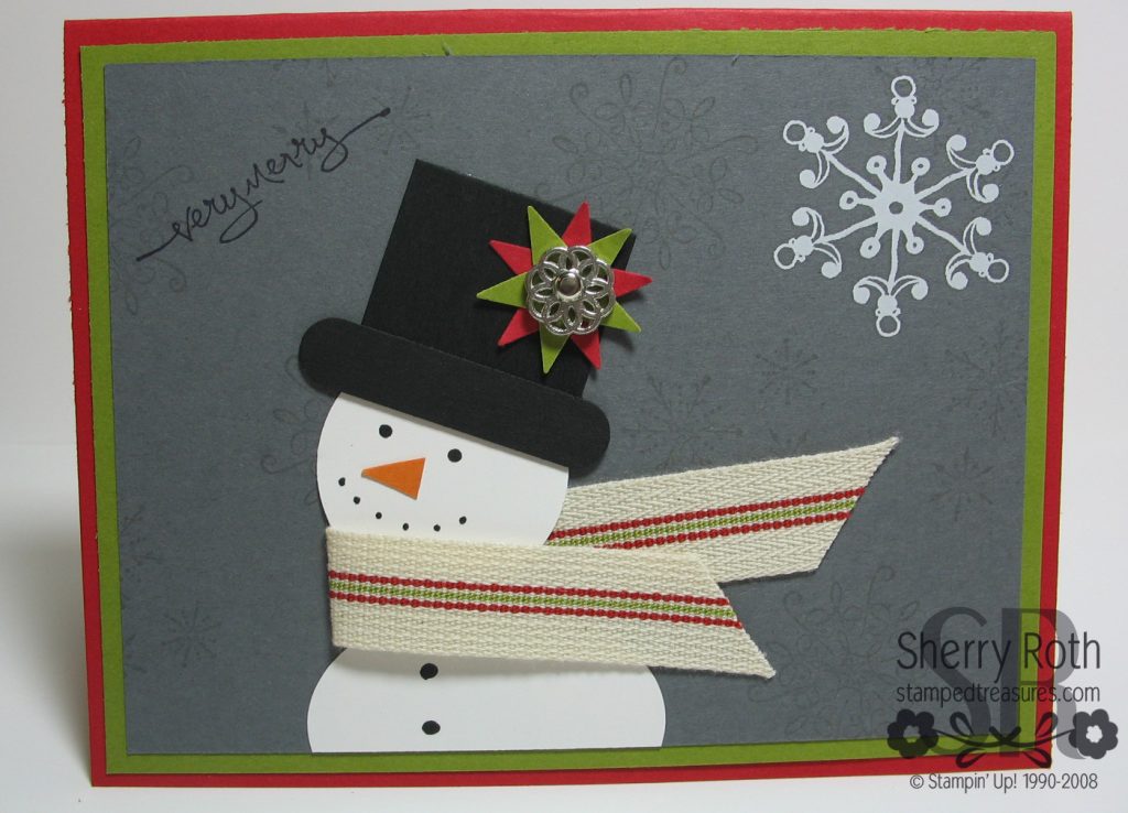 Snowman Punch Card