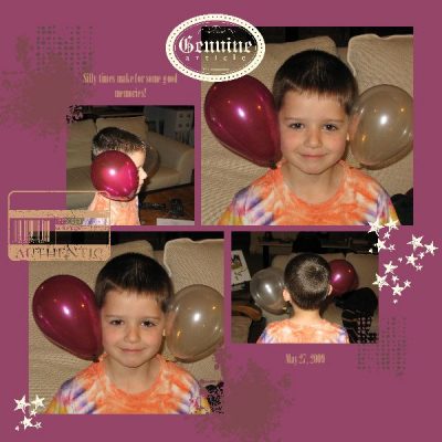 My First Digital Scrapbooking Page