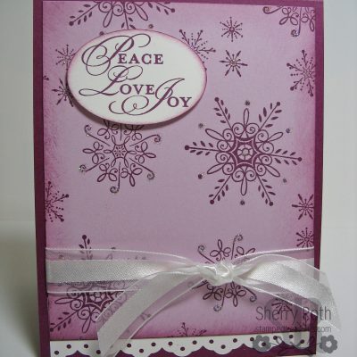 Quick & Easy Serene Snowflakes Card