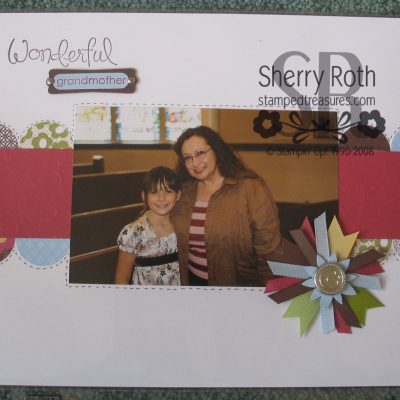 Wonderful Grandmother Scrapbook Page