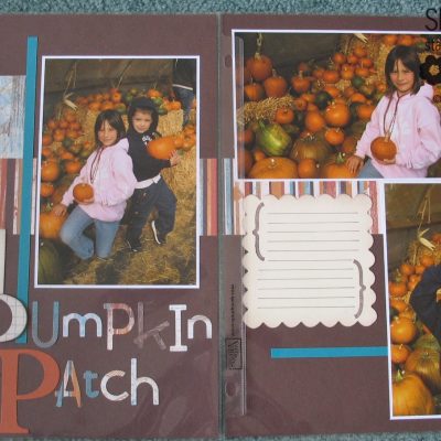 Pumpkin Patch Scrapbook Layout