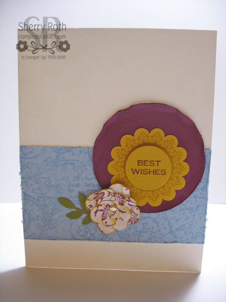 Vintage Best Wishes Card