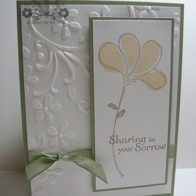 Awash with Flowers Sympathy Card