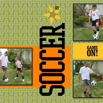 Soccer Stars Digital Layout