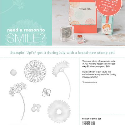 Last Chance to get the Reason to Smile set!