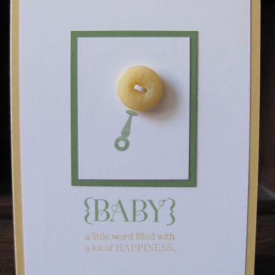 Button Buddies Baby Card