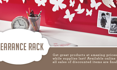 New Items added to the Clearance Rack