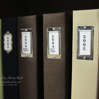 Labeling your Scrapbook Albums