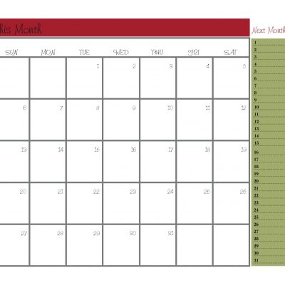 MDS Monday – Perpetual Wall Calendar