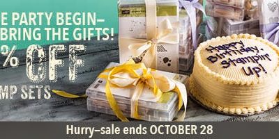 Let the Party Begin – 25% off 25 Stamp Sets