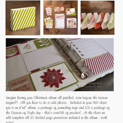 Christmas Classes – Last Chance to Register