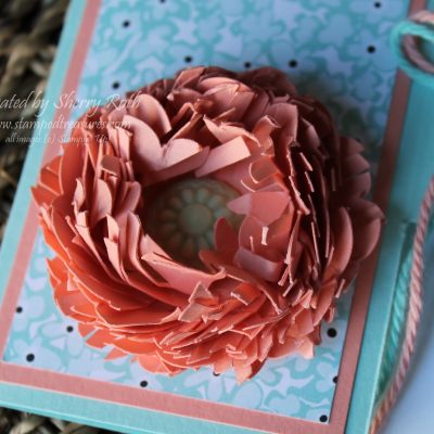 Paper Flower using Stampin’ Up!’s Fringe Scissors