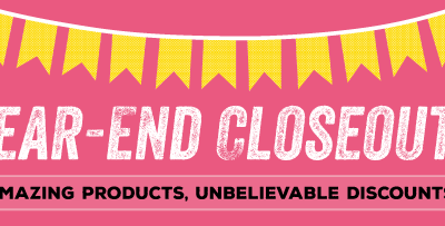 Year End Closeout – up to 80% off!