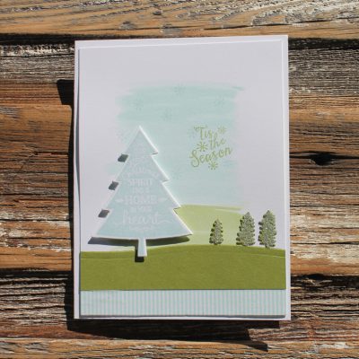 Peaceful Pines Tis the Season Card