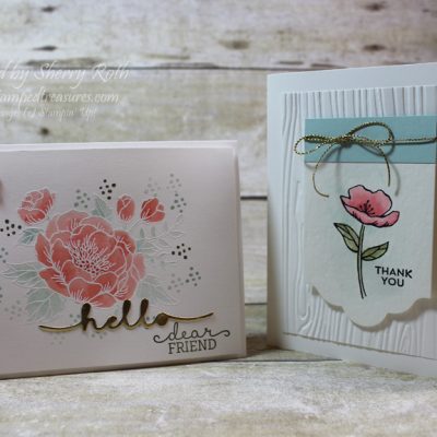 Birthday Blooms Watercolored Cards