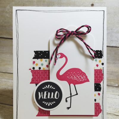 Another Pop of Paradise Flamingo Card