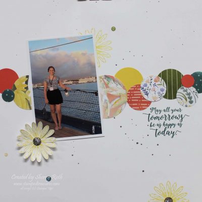 Delightful Daisy Scrapbook Layout
