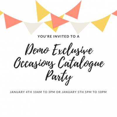Stampin’ Up! Demonstrator Occasions Catalogue Party