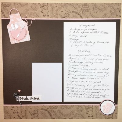 Apron of Love Recipe Layout