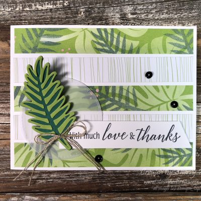 Tropical Chic Thank You Card