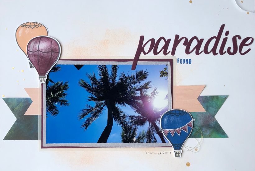 Paradise Found Scrapbook Layout