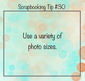Use a Variety of Photo Sizes