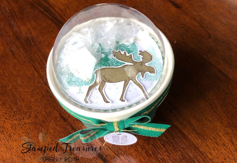 Snow Globe Treat Cup