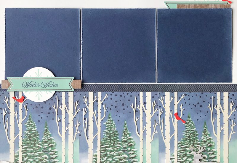 Winter Scrapbook Layout