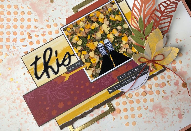 Fall Mixed Media Layout