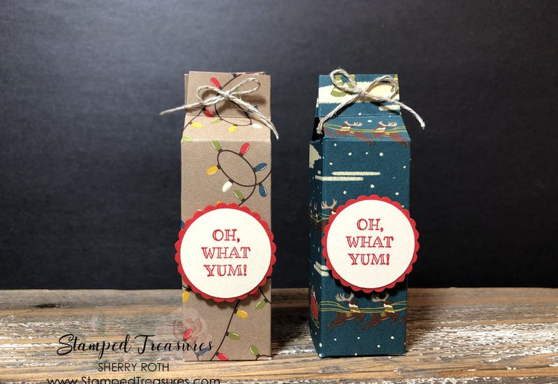 Mini Milk Carton Treat Holder