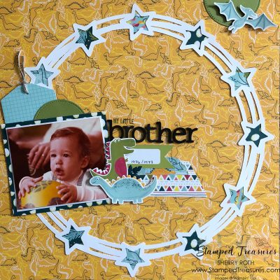 Dinosaur Scrapbook Layout