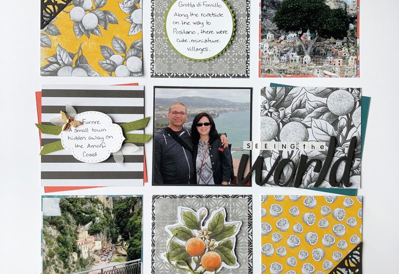 Grid Style Scrapbook Layout