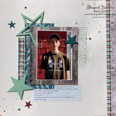 Teenage Boy Scrapbook Layout