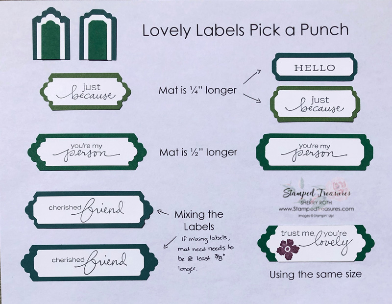 Lovely Labels Pick a Punch Tip Sheet