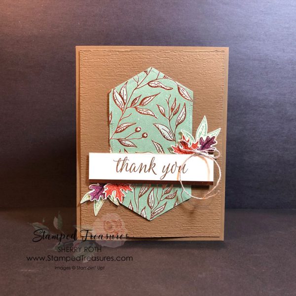 Beautiful Autumn Thank You Card - Stamped Treasures