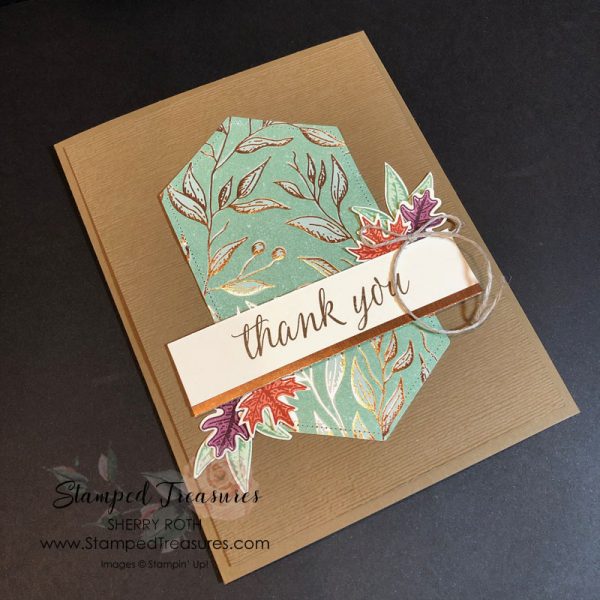 Beautiful Autumn Thank You Card - Stamped Treasures