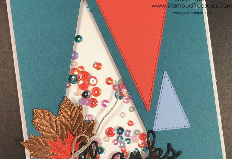 Stitched Triangle Shaker Card