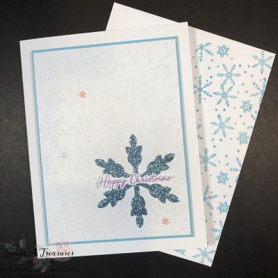 Simple Snowflake Wishes Christmas Card