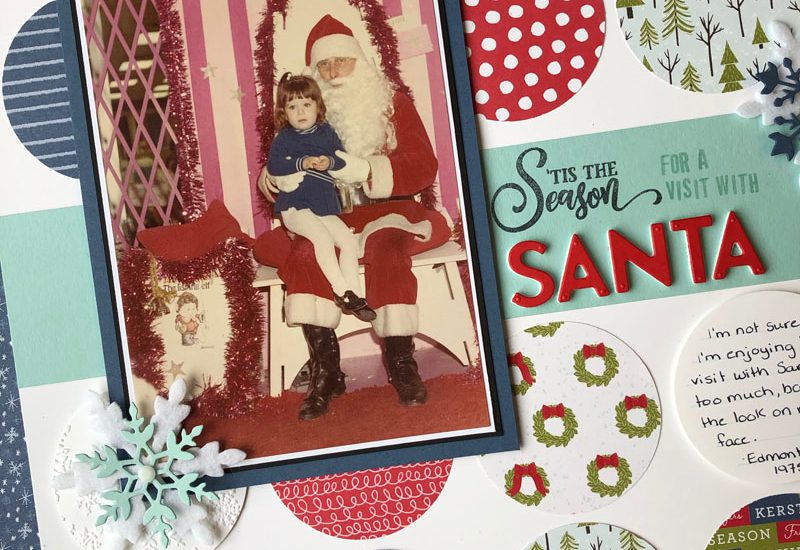 Christmas Scrapbook Layout