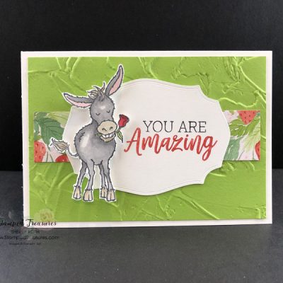 Darling Donkeys Thank You Card