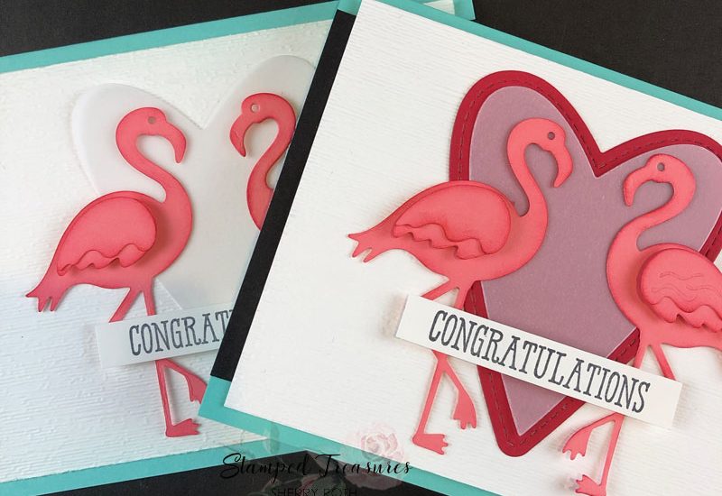 Friendly Flamingo Wedding Cards