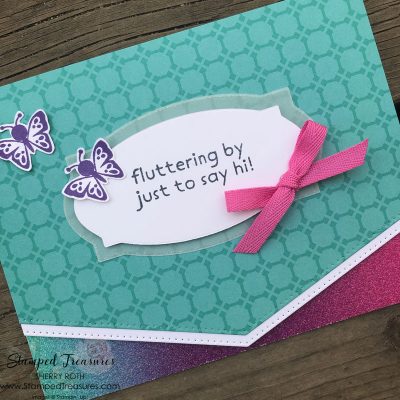 Fluttering By To Say Hi Card