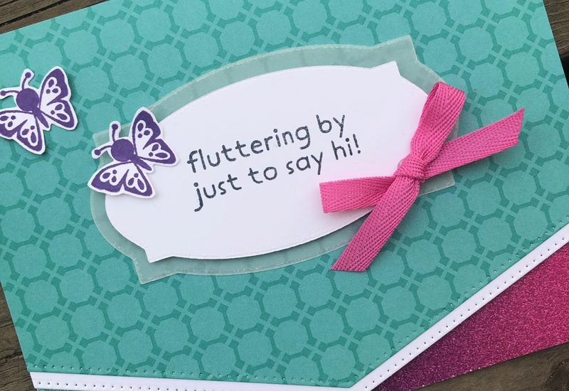 Hippo Happiness Fluttering By Card