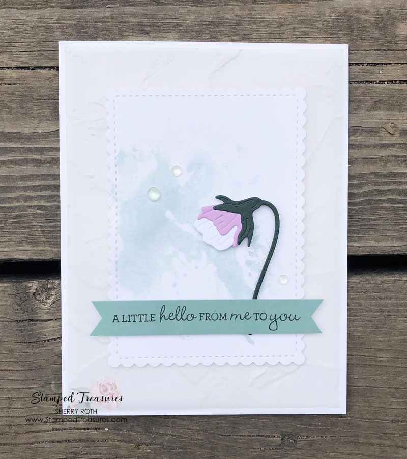 An Elegant Pansy Patch Card