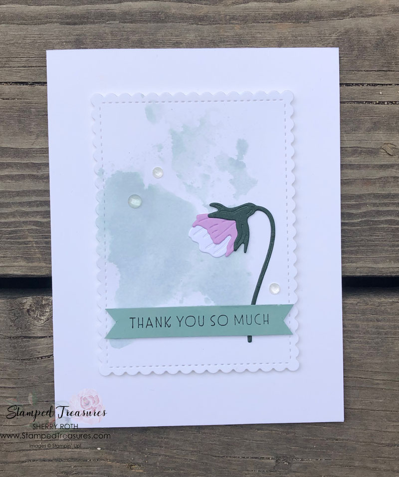 An Elegant Pansy Patch Card