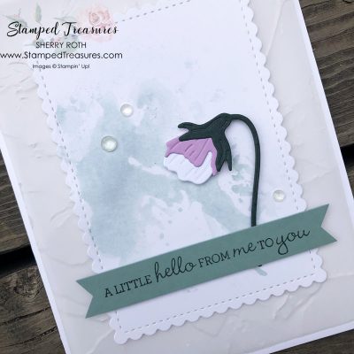 An Elegant Pansy Patch Card