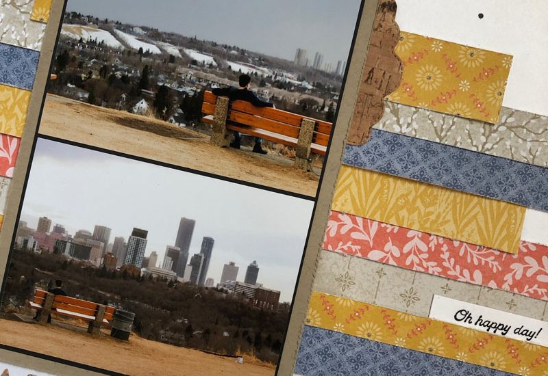 The Wait is Almost Over Scrapbook Layout