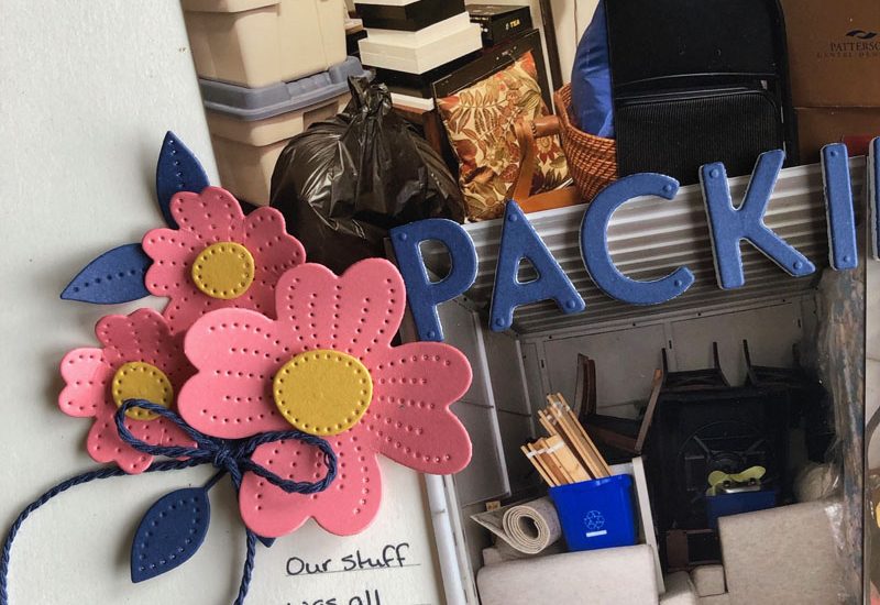 Packing Up Scrapbook Layout