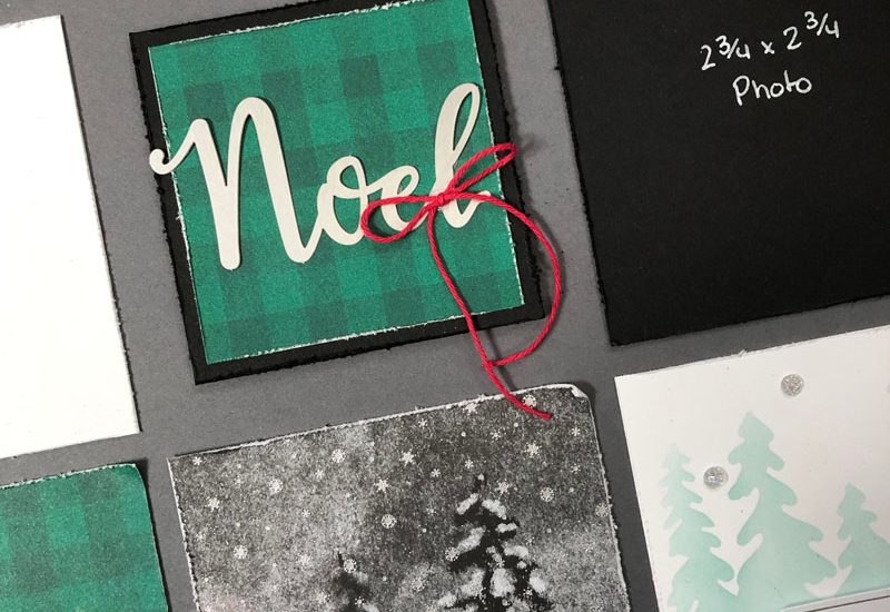 Peaceful Christmas Paper Pumpkin Layout
