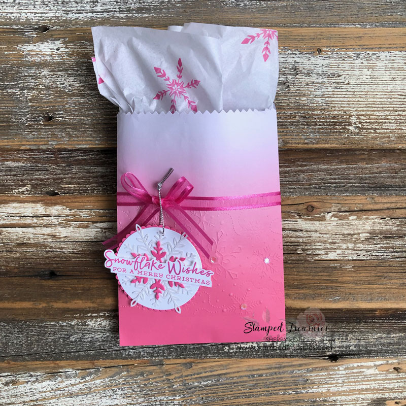 Ombre Gift Bag Holiday Packaging